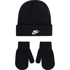 Nike Mittens Children's Clothing Nike Baby Boys Beanie and Mittens Piece Set B6A2961-023/W, 12-24 Months