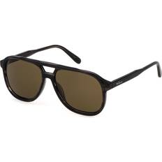Solglasögon Mulberry SML253 Sunglasses Grey/Brown Aviator Unisex