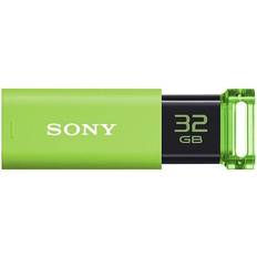 Sony USB Flash Drives Sony USB3.0 32GB Green Capless Flash Drive