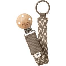 Bibs Braid Pacifier Dark Oak/Vanilla