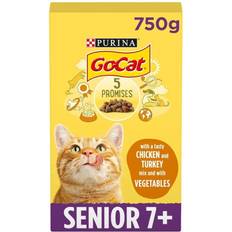 Purina Cats Pets Purina Go-cat senior with chicken turkey mix vegetables 750g