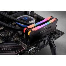 RAM Memory Corsair VENGEANCE RGB PRO 16GB 2 x 8GB DDR4 DRAM 2666MHz C16 Memory Kit Black