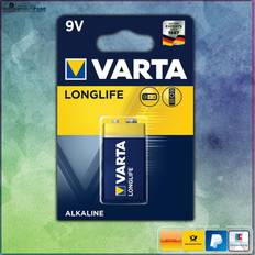 Varta 1x batterie alkaline, e-block, 6lr61, 9v block spielzeug rauchmelder