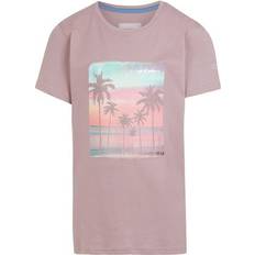 Pink T-shirts Regatta Childrens/Kids Bosley VII Palm Tree T-Shirt Heather years heather