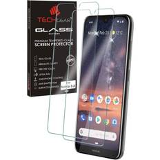 Screen Protectors TechGear [2 Pack] GLASS Edition Screen Protector for Nokia 6.2, Genuine Tempered Glass Screen Protector [9H Hardness] [No-Bubble]