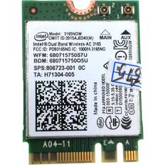 Intel Wireless Network Cards Intel 3165ngw dual band wifi bluetooth m.2 ngff wireless network card 5.8ghz 802.11ac