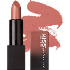 Kiss New York Professional Rich Pigmented Lipstick, Smooth Satin Finish, Long Lasting, Infused with Shea Butter and Vitamin E Warm Blush