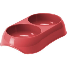 MODERNA twin pet bowl red spicy coral. easy