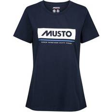 Musto Women Tops Musto Women’s Cotton Short Sleeve T-Shirt 2.0 Navy