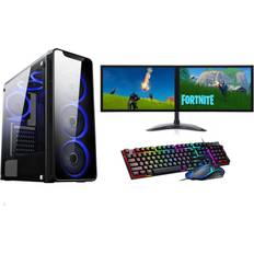 FCS Gaming PC Dual 22" Setup i7 3770 240 SSD 1TB Ram GTX