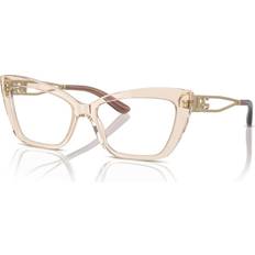 Glasögon & Läsglasögon Dolce & Gabbana DG3375B 3432 Rahmen Acetat Braun Transparent