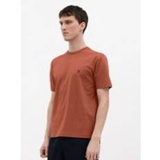 Norse Projects T-shirts Norse Projects Mens Red Ochre Johannes Organic N Logo T-Shirt