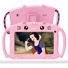 Ascrecem Kids Android Childrens Tablet Pink