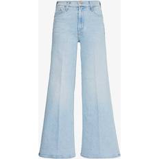 Mother Womens Lost Art Twister Flood Flared-leg Mid-rise Jeans