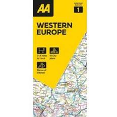 AA Road Map Western Europe: AA Road Map Europe Series 1 New edition