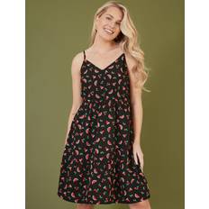 Yumi Watermelon Mini Dress, Black/Multi