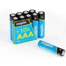 Maplin 10x AAA LR03 1.5V Alkaline Batteries 7 Year Shelf Life High Per