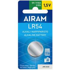 Airam LR54 1.5V Alkaliskt Knappbatteri