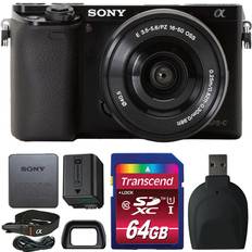 Sony A6000 Black SEL 16-50mm OSS Black Card Reader