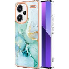 GANGXUN Green Case For Xiaomi Redmi Note 13 Pro Plus 5G Slim TPU Protection Marble Pattern Soft Bumper