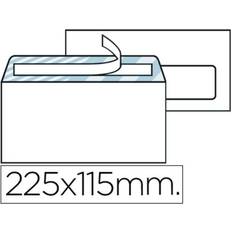 Suministros de Envío y Embalaje Liderpapel Sobre n.4 blanco americano ventana derecha 115x225mm tira silicona open system caja de 500 unidades