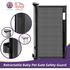 Shein Retractable baby gate safety guard folding pet dog toddler stair gates isolation