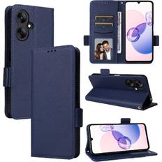 GANGXUN Blue Case for Xiaomi Redmi 13c 5g Pu Leather Side Buckle Wallet Magnetic Card Slots Holder