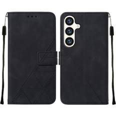 GANGXUN Purple Case For Samsung Galaxy S24 Plus 5G Flip Folio Book Protective PU Leather Wallet Cover Credit Card Holder