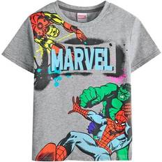 Avengers Boys Characters T-Shirt - Grey