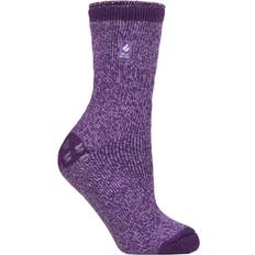 Purple Socks Heat Holders Ladies Original Florence Slipper Socks Purple