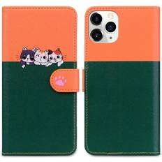 Apple iPhone 11 Pro Max Wallet Cases GANGXUN Green Case for iphone 11 Pro Max Leather Case Shockproof Flip Cover Wallet Simple Business