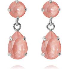 Caroline Svedbom Caroline Svedbom "Mini Drop Ear Rhodium Flamingo Ignite" Örhängen