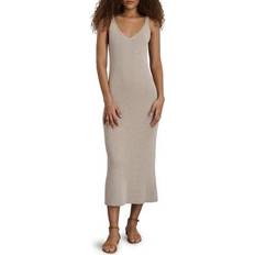 Naturel - Robe longue Robes Alex Mill Cara Ribbed Knit Midi Dress