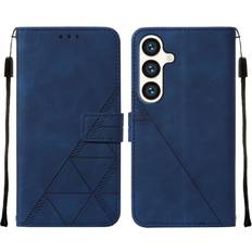 GANGXUN Blue Case For Samsung Galaxy S24 Plus 5G Flip Folio Book Protective PU Leather Wallet Cover Credit Card Holder