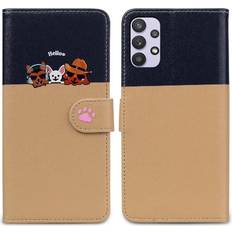Samsung Galaxy A32 Wallet Cases GANGXUN Brown Case for Samsung Galaxy A32 5g Simple Business Leather Case Shockproof Wallet Flip Cover