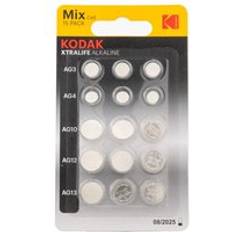 Kodak Kodak Xtralife Button Cell Battery Mix Cell Pack of 15