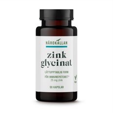 Hår Vitaminer & Mineraler Närokällan Zinkglycinat 90 Kapslar 90 stk