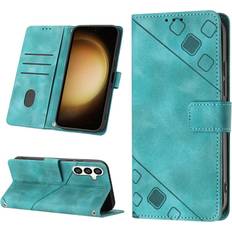 GANGXUN Green Case For Samsung Galaxy S24 Plus 5G Wallet Flip Cover Magnetic Leather Card Holder
