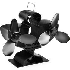 Fireplaces VonHaus Stove Fan Double Log Burner Fan with 6 Blades