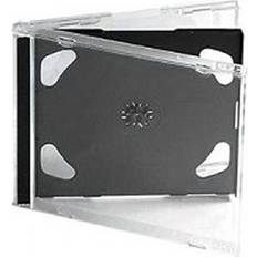 Optical Storage Scan Double CD/DVD Jewel case 100pcs High quality holds two DVD/CD