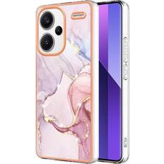 GANGXUN Pink Case For Xiaomi Redmi Note 13 Pro Plus 5G Slim TPU Protection Marble Pattern Soft Bumper