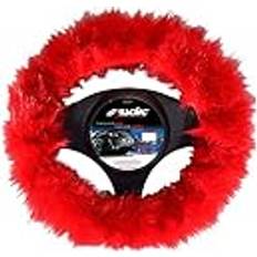 Simoni Racing Lenkradbezug Fluffy Fur Rot 37-39cm