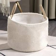 OHS Boucle Storage Cream Basket