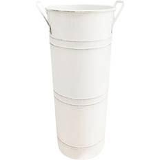 Metal Umbrella Stands SRJ STAR White Vintage Metal Bin Umbrella Stand