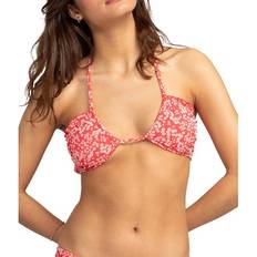 XL Bikini Tops Roxy Women's Margarita Bandeau Swim Bikini Top Hibiscus Margarita