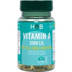 Holland & Barrett Vitamin A Variationer 3300 IU caps 90 st