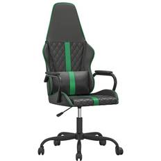 Gamingstolar vidaXL Gamingstol Svart Och Grön Konstläder
