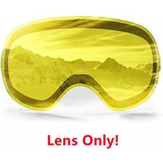 Ski Equipment Maxpower Yellow Lens Findway Aldult Ski Goggles Pro for Women&Men 100% UV 400 Protection-Interchangeable