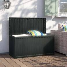 Plastic Deck Boxes Marlow Home Co Garden Storage Box Lid Wheels Aarohi