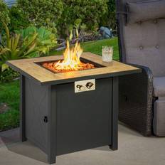 Brayden Studio 63cm H 71cm W Powder Coated Steel Propane Fire Pit Lid